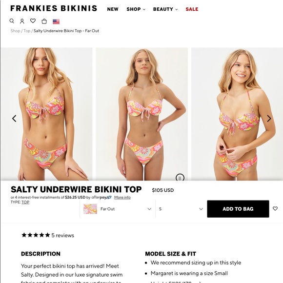 Frankie’s Bikinis Bikini top - Picture 2 of 2